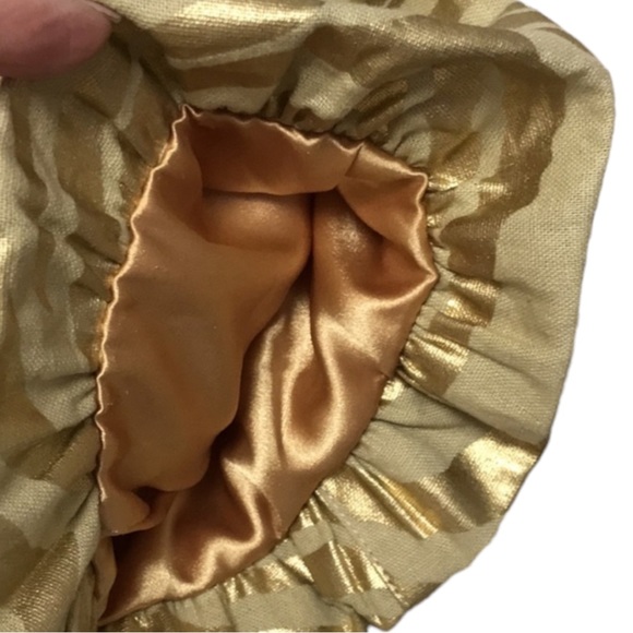 Berer Gold Metallic Zebra Print Jacket Linen Blend Size Medium - Picture 8 of 10